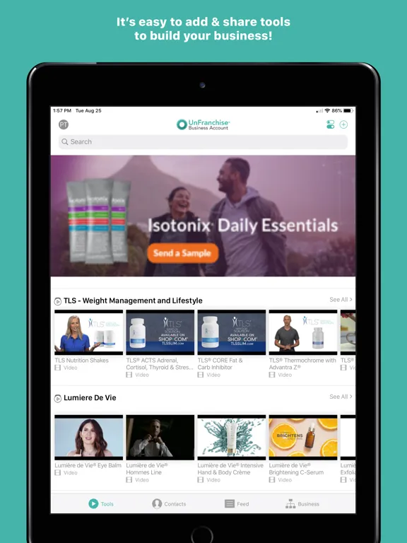 Captures d'écran de UnFranchise Marketing App iPad 